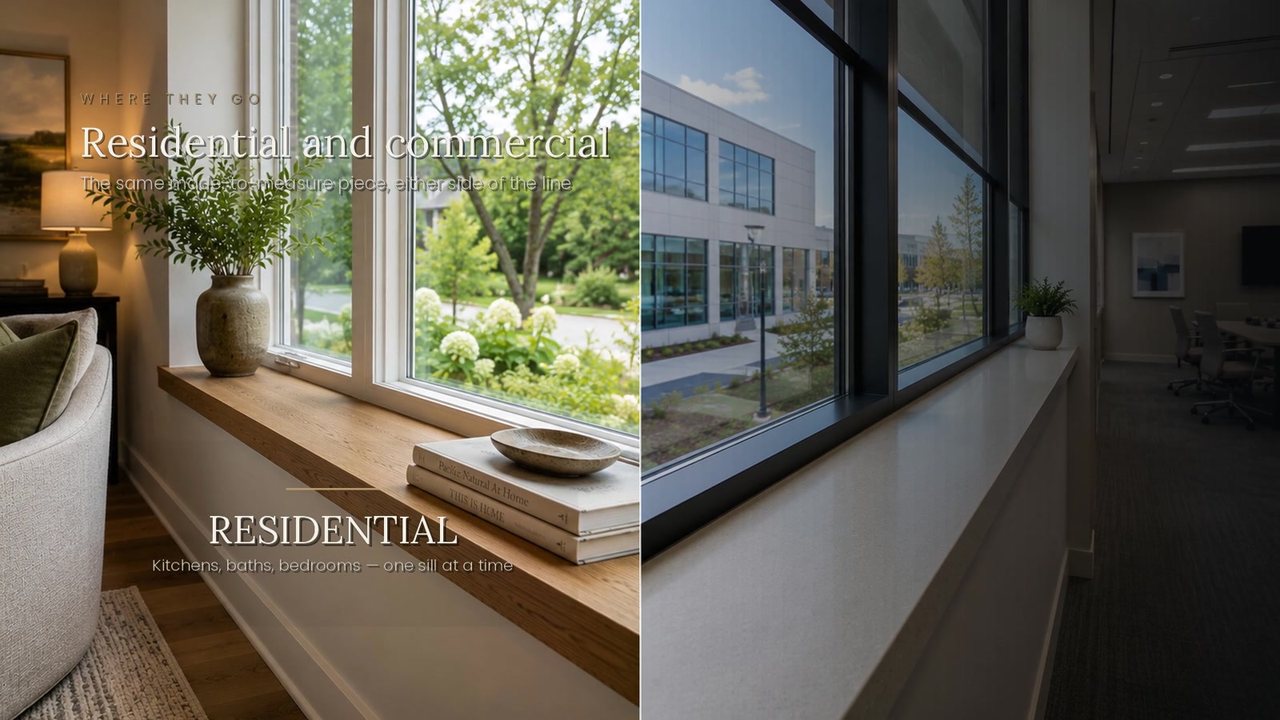 Custom Window Sills film — press play
