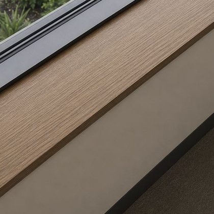 White Oak window sill finish swatch